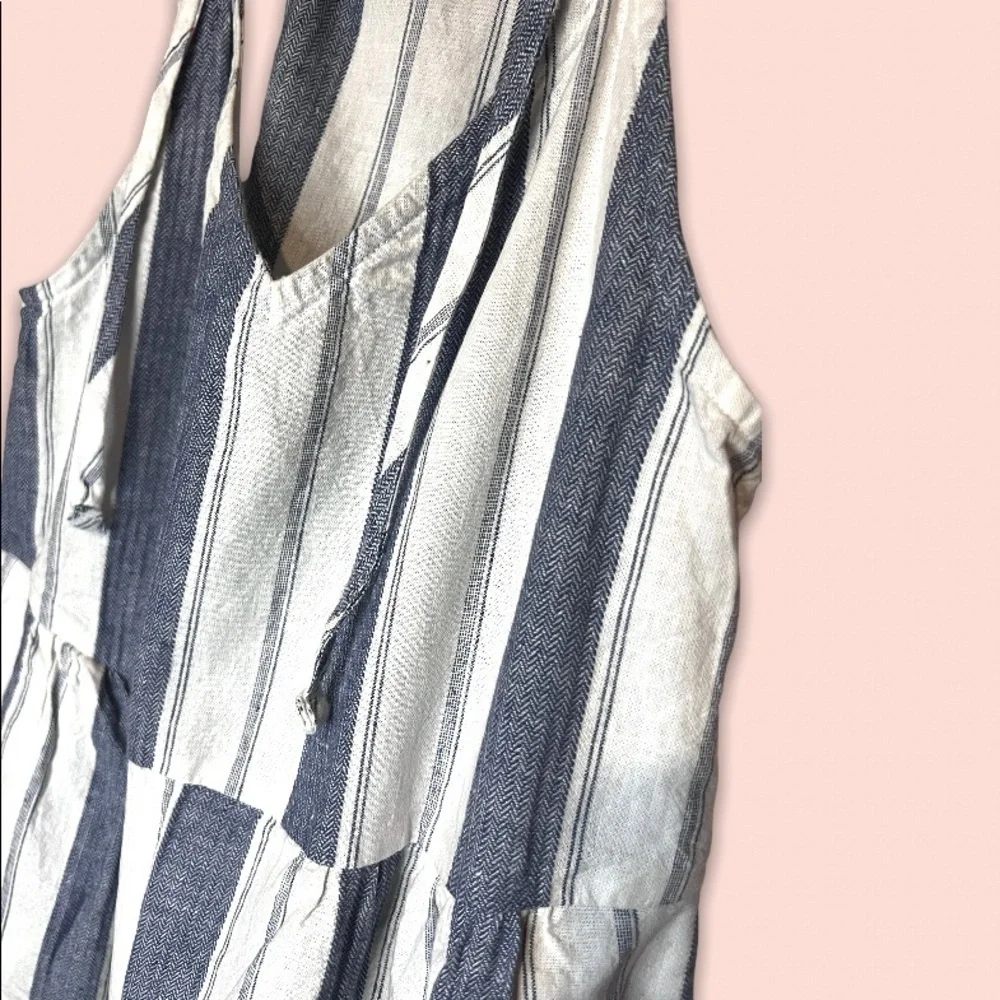 Madewell Striped Tie-Strap V-Neck Cover-Up Jumpsuit - Picture 7 of 9